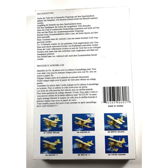 Discover the Legends of the Air with the Nieuport 17 Wooden Airplane 3D Model - Picture 2 of 2